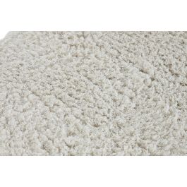 DKD Home Decor Alfombra Marfil Plateado Poliester 240 x 3 x 60 cm