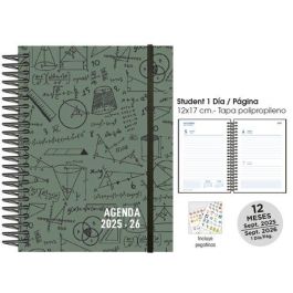 Agenda Escolar (2025-26) Senfort Student Decorada Espiral Tapa Pp Con Goma 120X170 D/P Maths Verde Precio: 8.79000023. SKU: B1369FZDB5