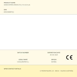 Cosmoplast Gasas Estériles de Algodón Puro 7,5x7,5 cm, 8 Capas, Absorbentes y Permeables al Aire, para Heridas, 6 Unidades