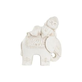 DKD Home Decor Figura Oriental Buda Elefante de Magnesia Blanco 24x46x42 cm Precio: 40.98999993. SKU: S3039603