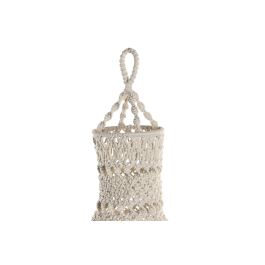 DKD Home Decor Pantalla Algodón Crudo Macramé 30 x 30 x 30 cm