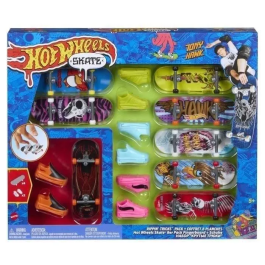 Hot Wheels Pack Tony Hawk Fingerskate - Caja de 8 Tablas - MATHLP19 - Multicolor