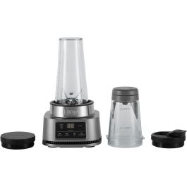 Ninja CB100EU Batidora de Vaso Power Nutri 2 en 1, 1100W, con Bol y Vaso, Tecnología Smart Torque y Auto-iQ