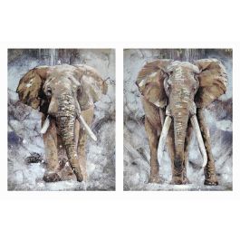 DKD Home Decor Cuadro Colonial Gris Multicolor 3 x 120 x 90 cm (2 Unidades) Precio: 134.95000046. SKU: B1B3F92ATK