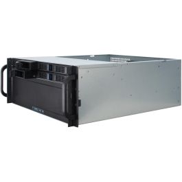Inter-Tech 4U-4408 - Chasis Rack Servidor 4U para Placas Base ATX, EATX, micro ATX, Mini-ITX, SSI EEB - Negro/Plata