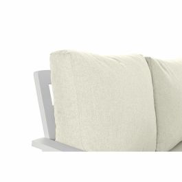 Sofa Terraza Y Jardin DKD Home Decor Blanco Beige 212 x 86 x 212 cm Set de 4