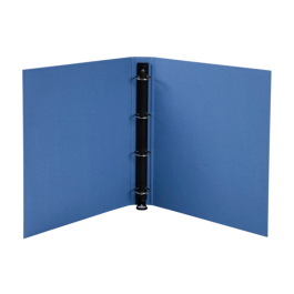 Exacompta Carpeta de 4 Anillas 30 mm Redondas Din A4 Cartón Forrado Azul Clean'Safe