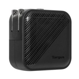 Targus APA803GL Cargador Universal 65W con Carga Rápida Power Delivery, 1x USB-A y 1x USB-C, Adaptador de Pared Negro
