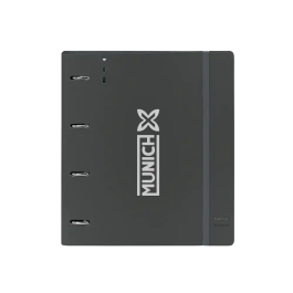 Carpeta de anillas Munich Topo Negro 27 X 32 X 4 cm