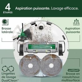 iRobot IRO5061042262905 Roomba Plus 405 Combo Robot AutoWash Base multifunción Lava y seca LiDAR Clearview