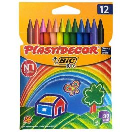 Plastidecor Lápices de Cera Borrables para Uso Escolar, 12 Colores Surtidos, No Ensucian, Mezclables Precio: 3.50000002. SKU: B16GLMPJAX