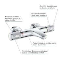GROHE - Mezclador termostático de baño / ducha 1/2 GROHE - Mezclador termostático de baño / ducha 1/2