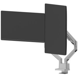 Neomounts DS70-250SL2 Soporte de Mesa para 2 Monitores 17-32" con Resorte de Gas 9kg Plata Ajustable Pinza/Atornillado