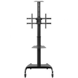 AISENS SOPORTE DE SUELO ECO CON RUEDAS Y MANIVELA, BANDEJA PARA DVD Y SOPORTE DE CAMARA PARA MONITOR/TV 50KG DE 37-70, NEGRO AISENS SOPORTE DE SUELO ECO CON RUEDAS Y MANIVELA, BANDEJA PARA DVD Y SOPORTE DE CAMARA PARA MONITOR/TV 50KG DE 37-70, NEGRO