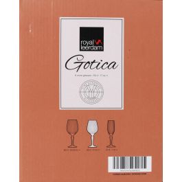 Royal Leerdam Set 6 Copas Vino 50 cl "Gótica"