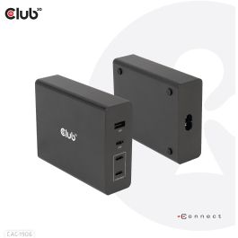Club3D Ladegerät 3xUSB Typ C. 1xUSB Typ A. PD 132W. GaN retail