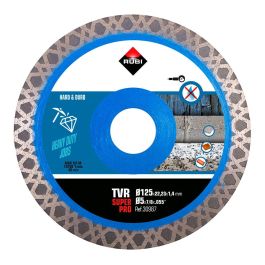 Rubi Disco diamantado tvr Ø125mm superpro r30987 para granito, clínker, refractarios, pizarra y gres