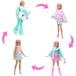 Barbie HJX76 Calendario de Adviento Cutie Reveal con 1 muñeca y 24 sorpresas, 3 looks, 4 animales y accesorios