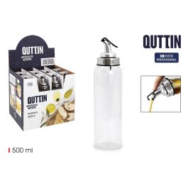 Aceitera de vidrio 500 ml con tapón Quttin - Inde (12 Unidades)