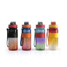 Bewinner Botella Sport Agua Transparente Multicolor 750 ml - 8 cm Ancho x 23 cm Alto (12 Unidades)