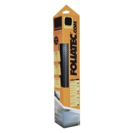 Foliatec FO3160 Lámina Autoadhesiva Efecto Carbono Ultra Negra Estructurada 50x50cm para Interior de Coche PVC