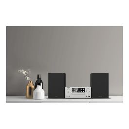 Kenwood M-925DAB-S Microcadena con Radio DAB+ y Bluetooth 5.0, USB, 50W RMS, Altavoces 2 vías, Color Negro y Plata
