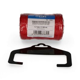 Edm Cuerda Trenzada Polipropileno 8842 Rojo, Calibre 1,7 mm x 100 m