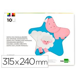 Bloc Trabajos Manuales Liderpapel Goma Eva 240x315 mm 10 Hojas Colores Surtidos