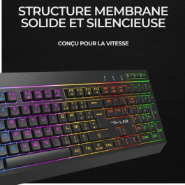 The G-Lab Teclado Inalámbrico para Juegos KEYZ TUNGSTEN EX con 32 Macros Configurables