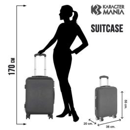 Karactermania Maleta Cabina ABS 4 Ruedas Unifor 55x38x20 cm Cierre TS Color Negro