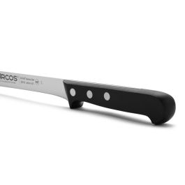 Arcos Cuchillo Jamonero Flexible Serie Universal 240 mm Acero Inoxidable Nitrum Mango Polioximetileno Negro Sistema Bactiproof Silver