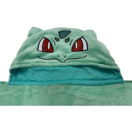 Pokemon AAANH58708 Manta Polar con Capucha 3D Bulbasaur - 120 x 150 cm