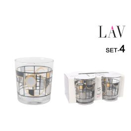 Set de 4 Vasos Pinta 340 cc Abstracto - LAV (6 Cajas) Precio: 24.50000014. SKU: B1FJWMTSG6