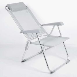 Silla camping aluminio y textileno reclinable aktive 44x55x101cm Silla camping aluminio y textileno reclinable aktive 44x55x101cm