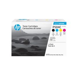 HP CLT-P504C SU400A Tóner Original 4-pack: Negro, Cian, Magenta, Amarillo (2500/1800 páginas) para Samsung