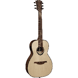 LAG Guitarra Acústica Parlor Michel Haumont T318 A/E - Natural