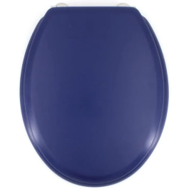Gelco Asiento de inodoro Dolce - Bisagras de acero inoxidable - Madera moldeada - Azul marino