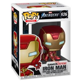 FUNKO Figura POP! Iron Man Stark Tech Suit Marvel Avengers Game Vinilo 9cm