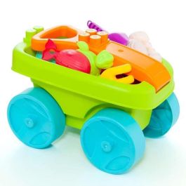 Carro playa con asa plegable y zona para construir. incluye accesorios de playa. incluye 6 piezas. Carro playa con asa plegable y zona para construir. incluye accesorios de playa. incluye 6 piezas.