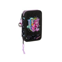 Plumier Doble Monster High Negro 12.5 x 19.5 x 4 cm 28 piezas Precio: 11.49999972. SKU: B12K7MHBPL