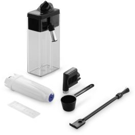DeLonghi ECAM 380.85.SB Cafetera superautomática Dinamica con molinillo y espumador de leche, Negro/Plata