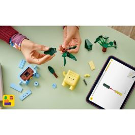 LEGO 10349 Botanicals Plantas Felices Set de Construcción - Drácena y Pilea con Macetas Intercambiables para Decoración