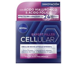 Nivea CELLULAR FILLER Crema Noche Hialurónico y Fólico Antiarrugas y Antiedad para Mujer, 50 ml Precio: 14.49999991. SKU: B1BYJ9FBGD