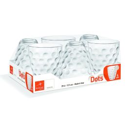 Bormioli Rocco Vasos Bajos Vidrio Dots 25 cL Set 6 Transparente