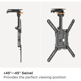 Equip Soporte Techo TV 23"-55" 650375, VESA 400x400, Carga 20kg, Ajuste Altura e Inclinación