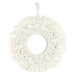 Juego De 3 Espejos Boho Home Deco Factory altura 28 cm 