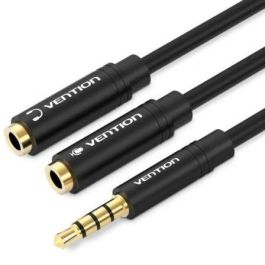 Cable Estéreo Vention BBVBY/ Jack 3.5 Macho - 2x Jack 3.5 Hembra/ 30cm/ Negro Precio: 3.8478. SKU: B1B7QK2F2K