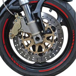 Foliatec FO34440 Pin Striping Racing Rojo 14 Bandas 7mm x 41cm, Autoadhesivo, Resistente UV e Intemperie, con Espaciador para Llantas Foliatec FO34440 Pin Striping Racing Rojo 14 Bandas 7mm x 41cm, Autoadhesivo, Resistente UV e Intemperie, con Espaciador para Llantas