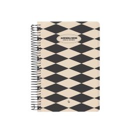 Agenda Espiral Liderpapel Classic A4 2025 Dia Pagina Blanco Y Negro 1 Papel 70 gr