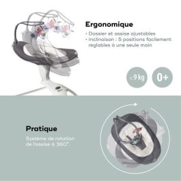 Babymoov Swoon Motion Swing para Bebé - 5 velocidades, 2 modos (lateral/frontal-trasero), 3 posiciones de inclinación y ajuste independiente Babymoov Swoon Motion Swing para Bebé - 5 velocidades, 2 modos (lateral/frontal-trasero), 3 posiciones de inclinación y ajuste independiente